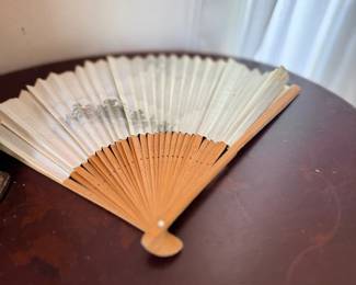 Asian folding hand fan