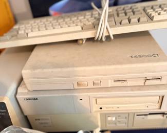 Vintage Toshiba laptops and electronics