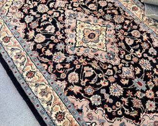 Persian-style wool area rug
