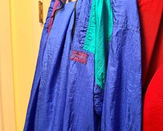 Assorted clothing on hangers