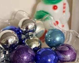 Glass Christmas ball ornaments