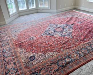 Large Persian-style wool area rug