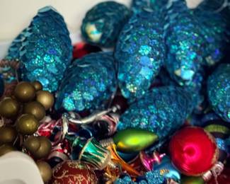 Assorted Christmas ornaments