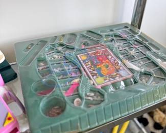 Vintage board game with pieces