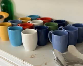 Colorful Fiesta coffee mugs