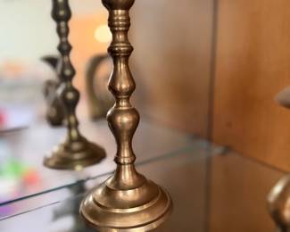 Brass candlesticks