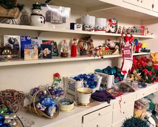 Christmas ornaments and holiday decor