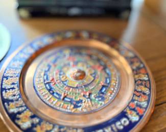 Mexico Aztec calendar decorative plate