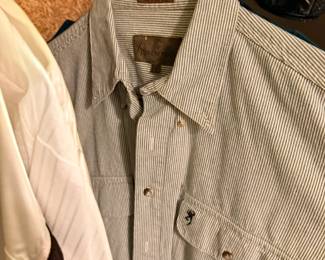 Striped Western pearl-snap shirt