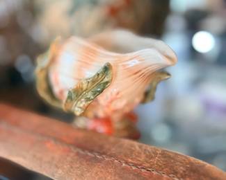 Carved decorative shell figurine