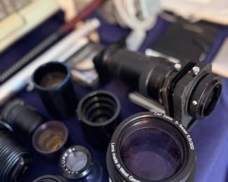 Camera lenses including Carl Zeiss