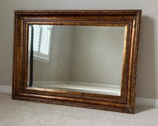 Large Ornate Gold Gilt Framed Wall Mirror