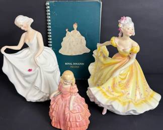 Grouping Of Royal Doulton Figurines Ninette HN2379 Tracy HN2736 Rose Dinky Do