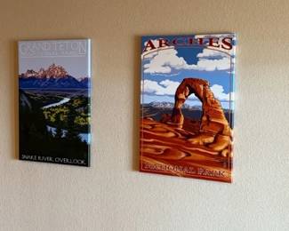 National Park Travel Poster Prints  Yellowstone, Grand Canyon, Grand Teton, Arches  RMNP