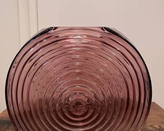  06 Blenko Orchid Large Vase  Signed