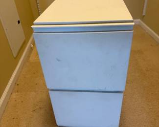 Large Metal Two Drawer File Cabinet