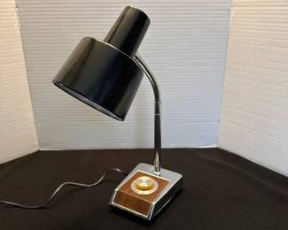 Mobilite 343 Adjustable Woodgrain Desk lamp With Dimmer