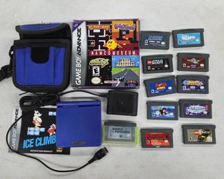 Nintendo Game Boy Advance SP With Games