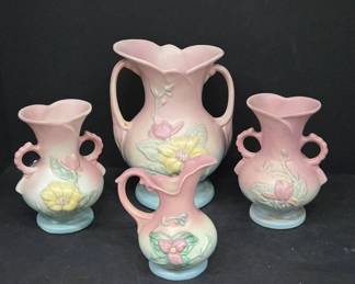 Hull Art Pottery Vase and Pitcher Set