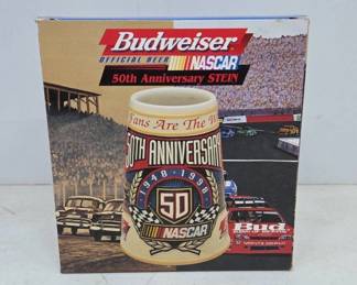 Budweiser NASCAR 50th Anniversary Stein