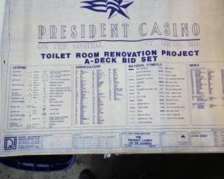 Blueprints for Admiral President Casino Project