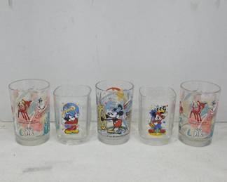 Vintage Disney-Themed Drinking Glasses