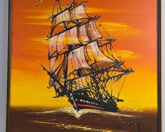 Framed Print of Ship by S. Makay