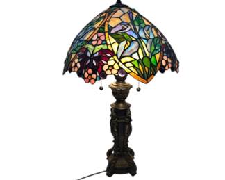 Tiffany-Style Lamp With 24-Inch Height