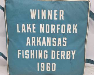 Lake Norfork Arkansas Fishing Derby Cushion