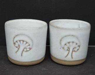 Signed Martz Mushroom Cups