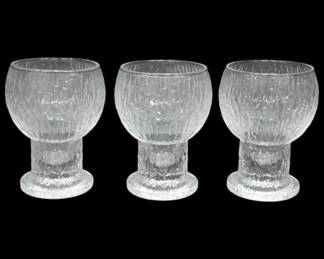Iittala of Finland Kekkerit Pattern Glasses