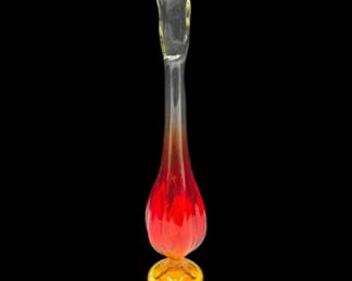 Viking Epic Six Petal Amberina Swung Vase