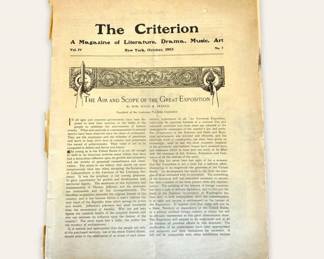 1904 World’s Fair Criterion Magazine New York