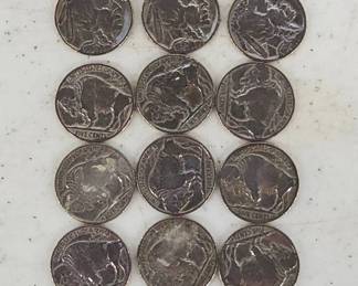 Buffalo Nickels Featuring Indian Head Design