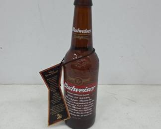 Budweiser Promotional Amber Glass Bottle