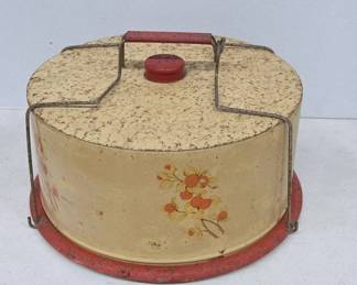 Metal Cake Carrier with Handle