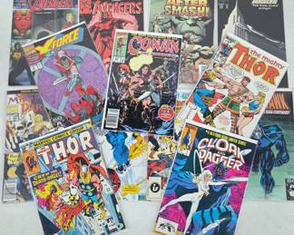 Marvel Comic Books Including Thor and Avengers