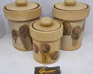 Stoneware Designs West Canisters with Lids
