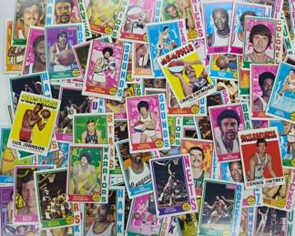 1970s Basketball Trading Cards Assortment