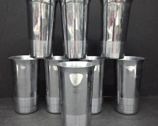 1930s Chase Harry Laylon Art Deco Tumblers