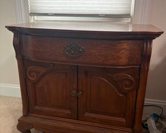 Antique Oak Sideboard Cabinet