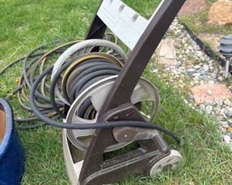AMES True Temper Rolling Garden Hose Reel Cart