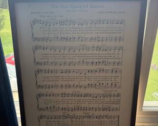 The Star-Spangled Banner Sheet Music Print