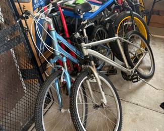 Mixed Lot of Bicycles: Giant Sedona, Specialized, and Fat Tire Bike