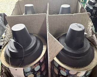 Mainstays Tabletop Tiki Torches (Set of 4) with Pineapple Motif