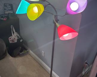 Simple Designs 67" Multi-Colored 5-Light Gooseneck Floor Lamp
