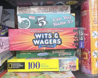 Assorted Board Games and Puzzles