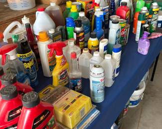 Assorted Household Cleaning, Pest Control, and Automotive Products