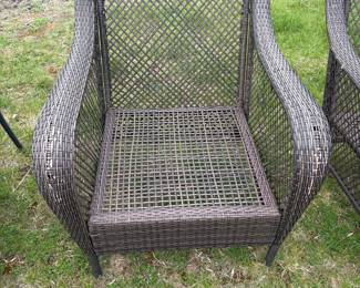 Wicker Patio Armchair