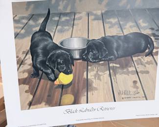Black Labrador Retriever Limited Edition Print by Robert Christie